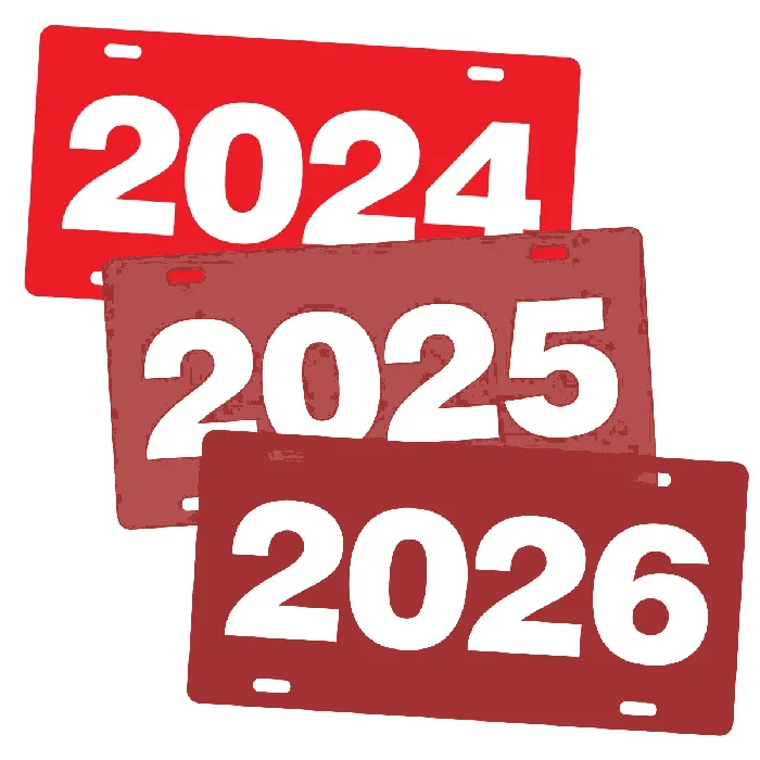 ABS Plastic Year Plates