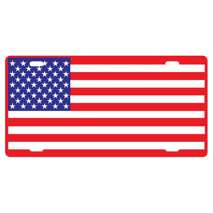ABS Plastic Plate - American Flag