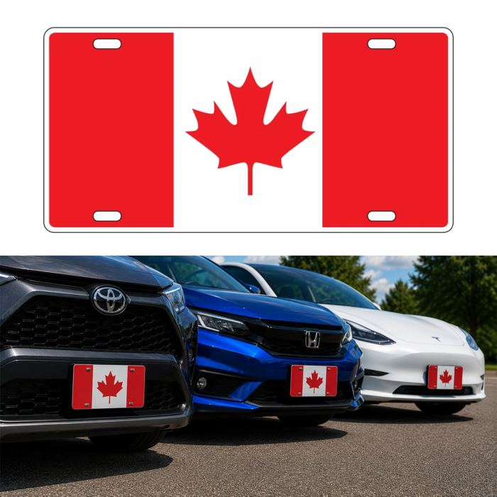 ABS Plastic Plate - Canada Flag