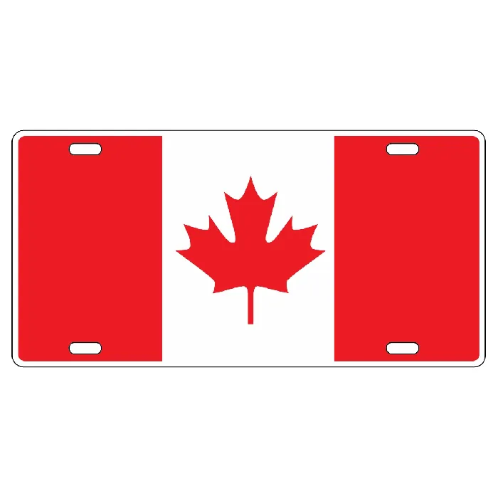 ABS Plastic Plate - Canada Flag