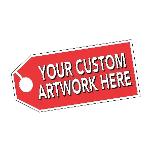 Custom Red Tag Windshield Stickers