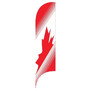 Canada Striped Blade Flag