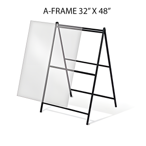 Frame Steel Sign Holder – Dual Coroplast Sign Display - 32" X 48"