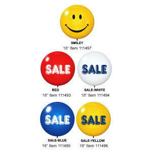 Printed Dura Balloons 18" | Reusable Sale Balloons