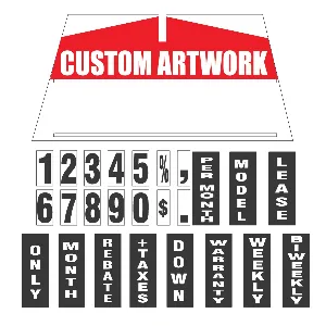 Custom Windshield Pricing Kits | Coroplast Display Signs