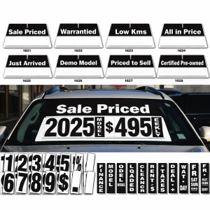 Windshield Pricing Kits | Coroplast Display Set - Kit