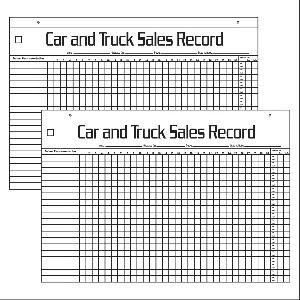 Car & Truck Monthly Sales Record