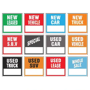 Decals for Monthly Sales Record