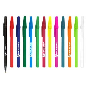 Coloured Plastic Stick Pen 