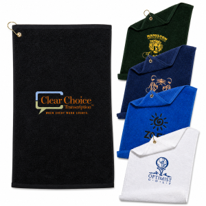 Serviette golf personnalisée | Coton éponge
