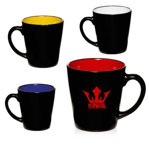 12oz Two Tone Latte Mug | Custom Printed Ceramic Coffee Mugs