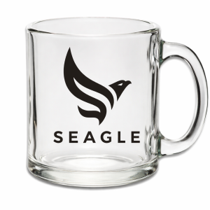 Clear Glass Coffee Mugs | 13 oz Custom Printed Mugs