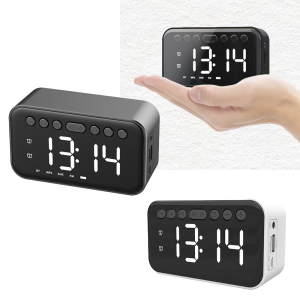 Haut-parleur Bluetooth avec horloge | DEL