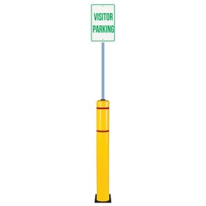 Bollard with Signpost (for Concrete Installation)