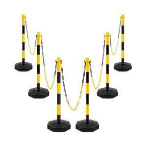 45" Black & Yellow Traffic Delineator Posts
