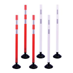 45" Orange or White Traffic Delineator Posts