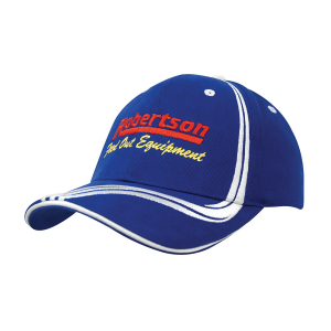 Cotton Cap with Racing Stripes