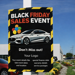 Black Friday Back to Back Pole Sign