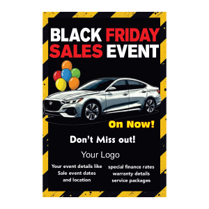 Panneau Publicitaire Black Friday à dos d'Homme