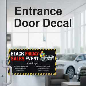 Black Friday Entrance Door Decal