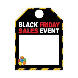 Étiquettes Miroir en Papier du Black Friday