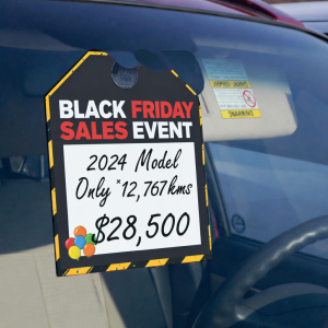 Black Friday Paper Mirror Tags