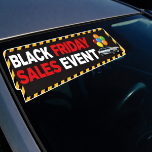 Black Friday Windshield Decal | Sale Event Items
