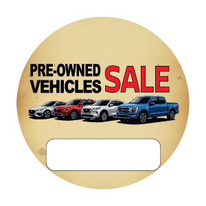 Pre-Owned Vehicle Sale Button Decals