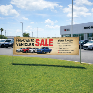 Pre-Owned Vehicle Sale Vinyl Banner