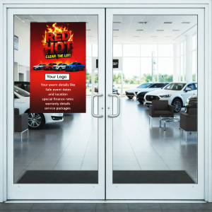 Red Hot Clear the Lot Wall Poster (Paper or Decal)