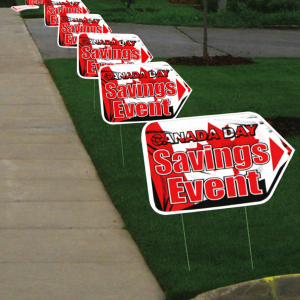 Canada Day Savings Event Lawn Sign