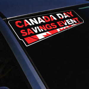 Canada Day Savings Event Windshield Decal | Sale Event Items