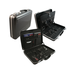 Key Briefcase with Pockets – 60-Key Aluminum Case with Organizer