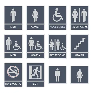 ABS Plastic Braille Facilities Signs