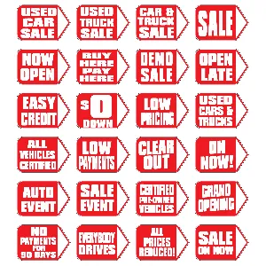 Mini-Motion Lawn Signs | Dealership Yard Signs