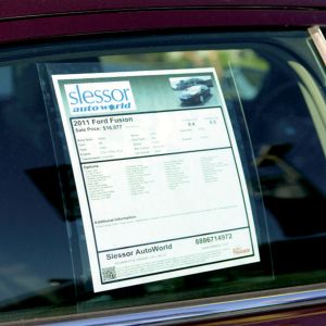 Visi One Poly Pocket Information Holder | Reusable Suction Window Display