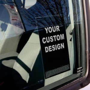 Custom Magic Cling Interior Window Decals | Reusable Non-Adhesive Signs