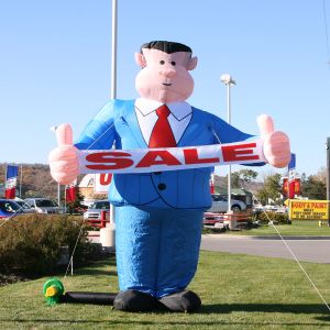 Inflatable Salesman & Banner -12 or 18' 