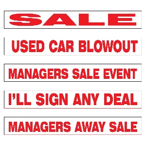 Banners for Inflatable Manager Salesman