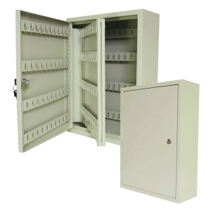 Key Cabinet with Adjustable Hooks – 200-Key Steel Storage Box