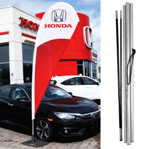 14' Flag Pole for Bow Flags | Lightweight Outdoor Pole