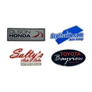 Custom Domed Dealership Decals