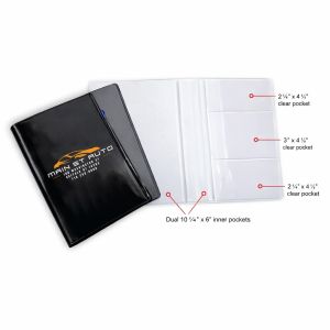 Custom Imprinted Vinyl Dealership Document Folios - Large