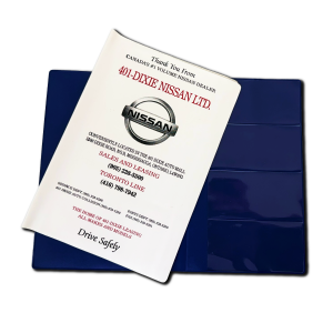 Vinyl Document Folders with Gusset - 9.375" x 6.5" - 4 Pockets