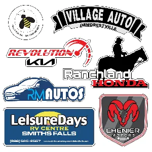 Custom Shaped Full Colour Dealership Decals