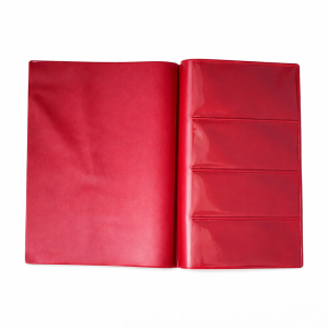 Vinyl Document Folders with Gusset - 9.375" x 6.5" - 4 Pockets