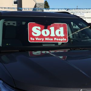 Hold & Sold Rearview Mirror Hanger Signs