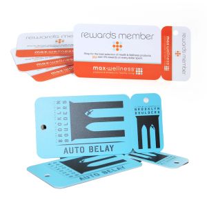 Customer Membership or Loyalty Cards with Break Away Key Tag