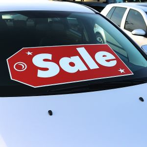 Red Tag Window Signs
