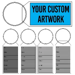 Soft Clear Plastic Key Tags with Custom Imprinted Paper Insert